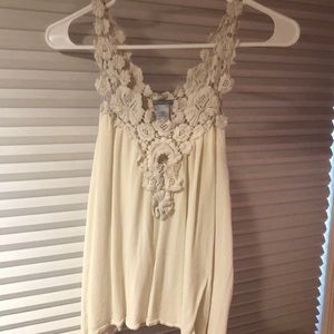 cream tank top